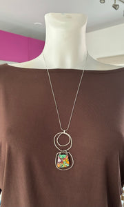 Collier multi pendentifs jaspe 324 (Gribouille)