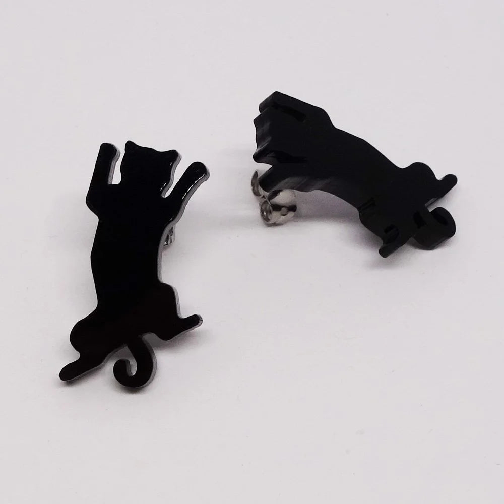 Boucles d'oreille Chat noir| Lili0563| Créations Lilipop