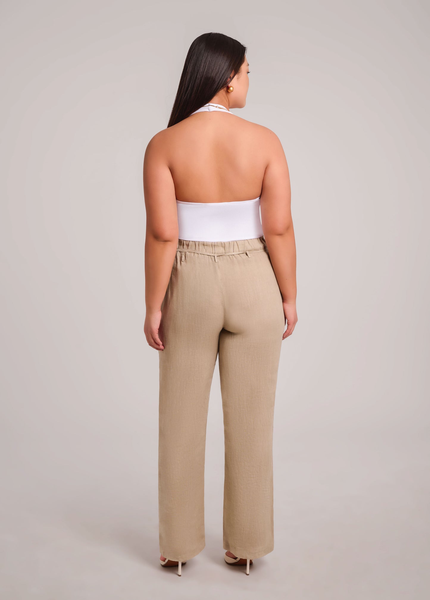 Pantalon long en lin| Nora 2779| Yoga Jeans