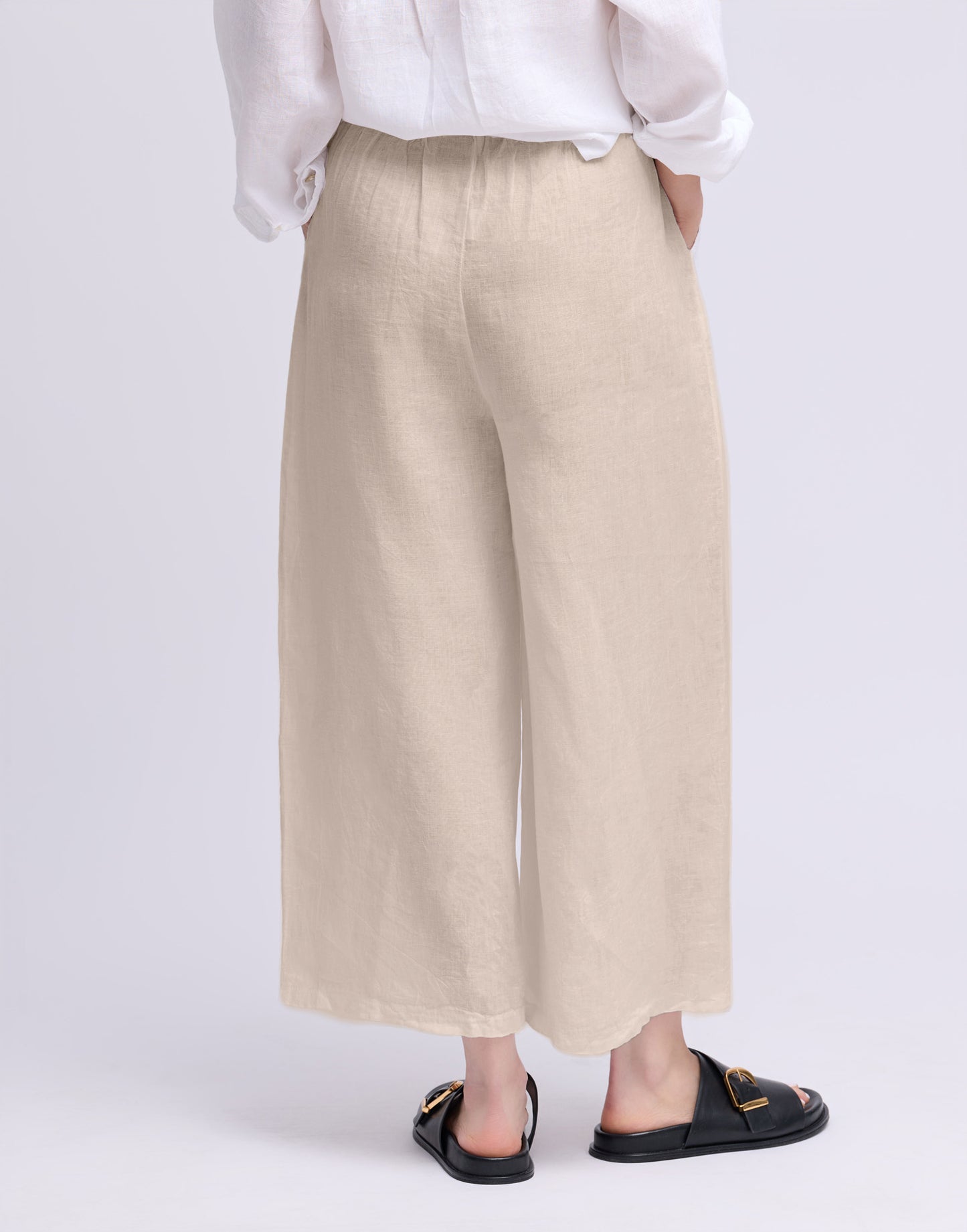 Pantalon large et court en lin | 2957 Sophia | Yoga Jeans