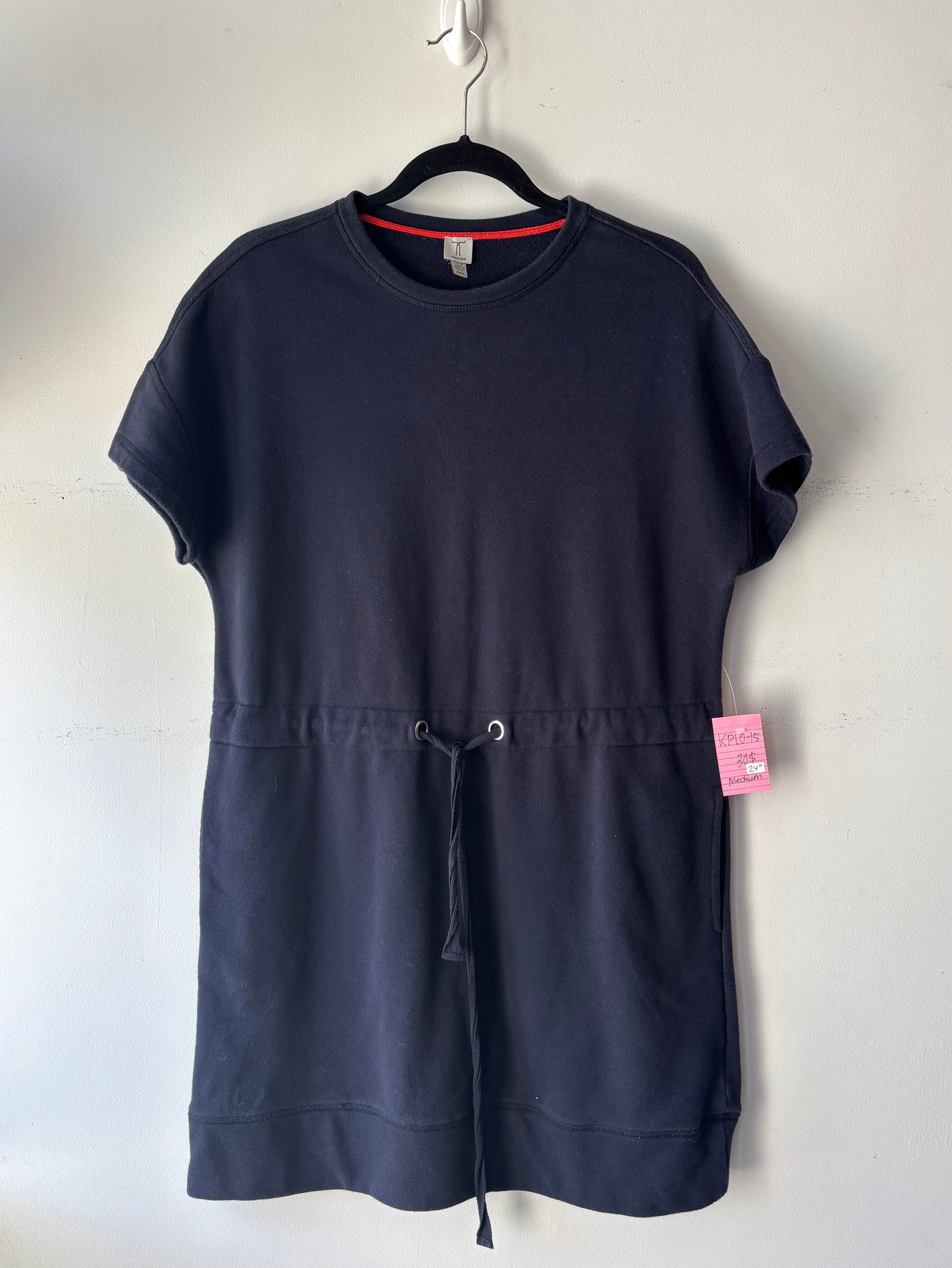 Robe manches courtes coton ouaté | PINK-290 (M)