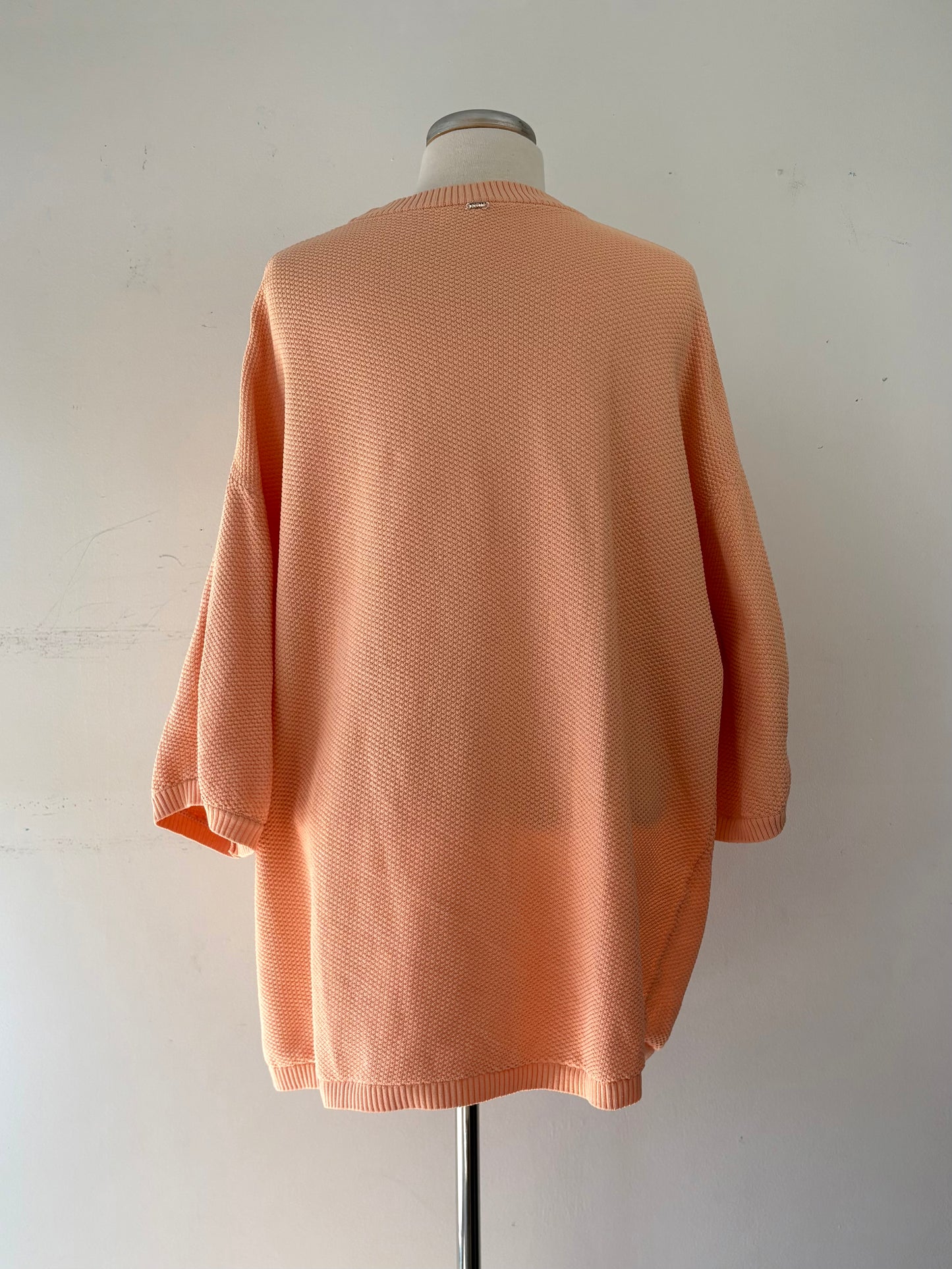 Pull tricot corail, encolure en rond, manche longue | JBEA-38 (L)