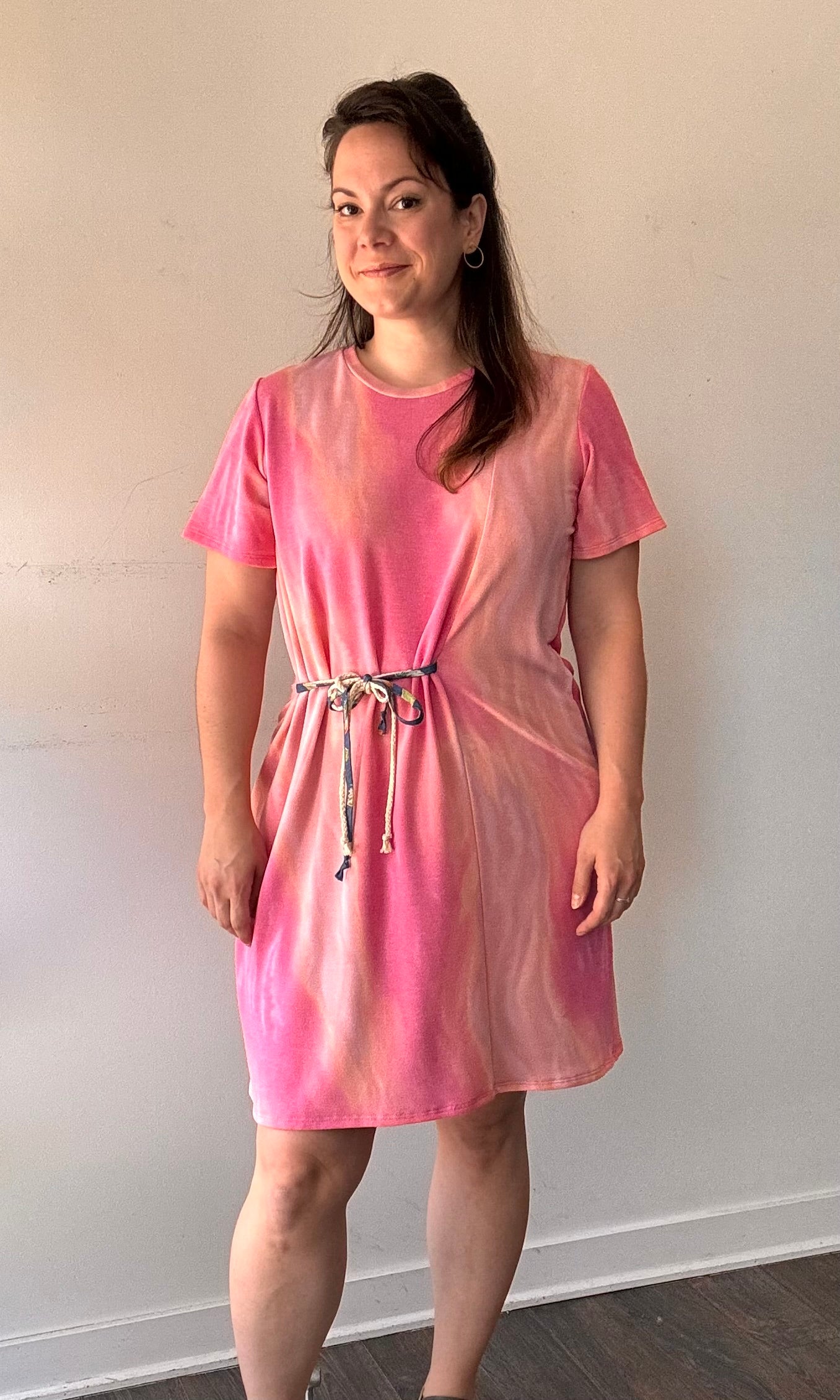 Robe tie dye manches courtes | Alice (Pinkmuchacha)