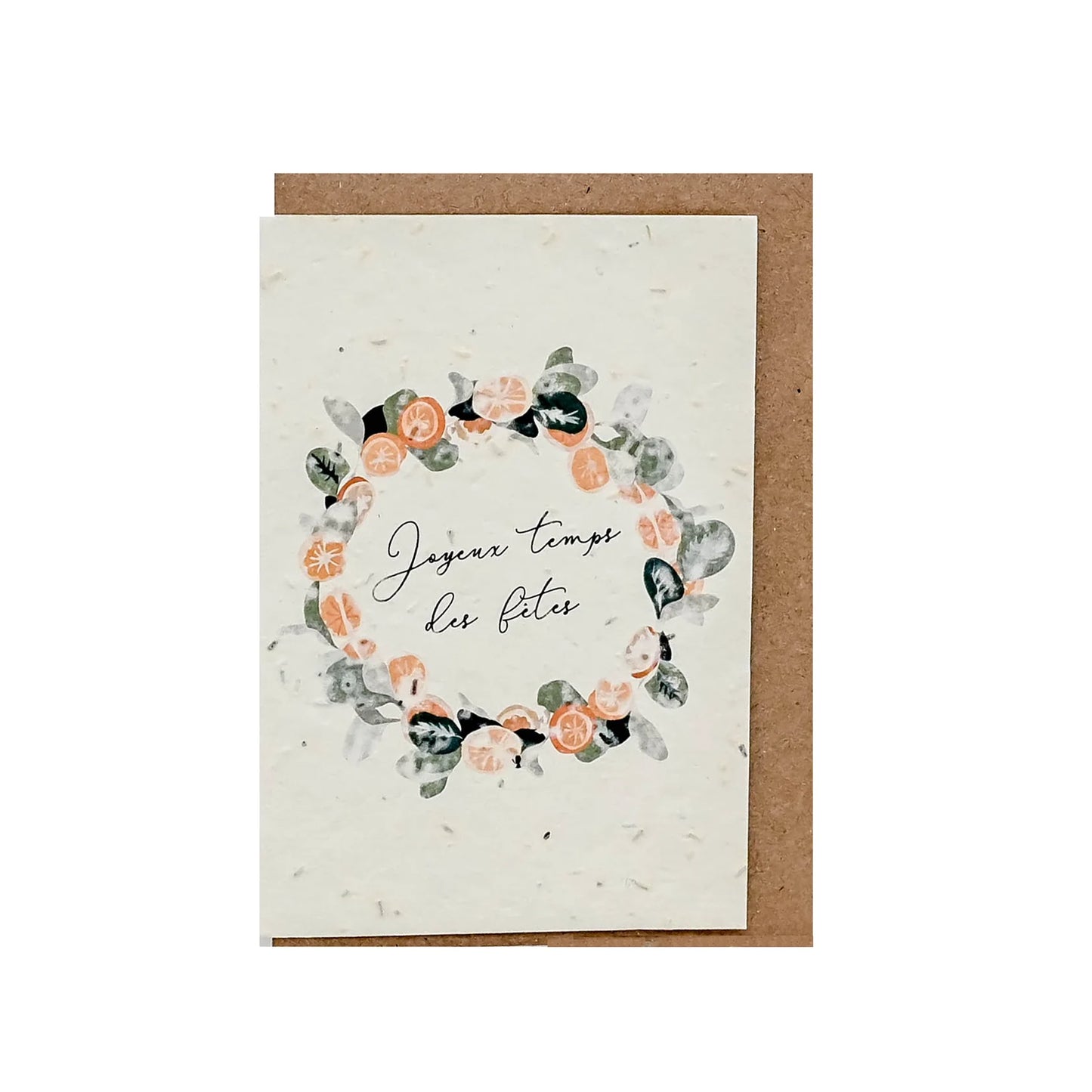 Carte Joyeux temps des fêtes (ensemencée)