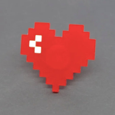 Epinglette Coeur Pixel | Lili0600