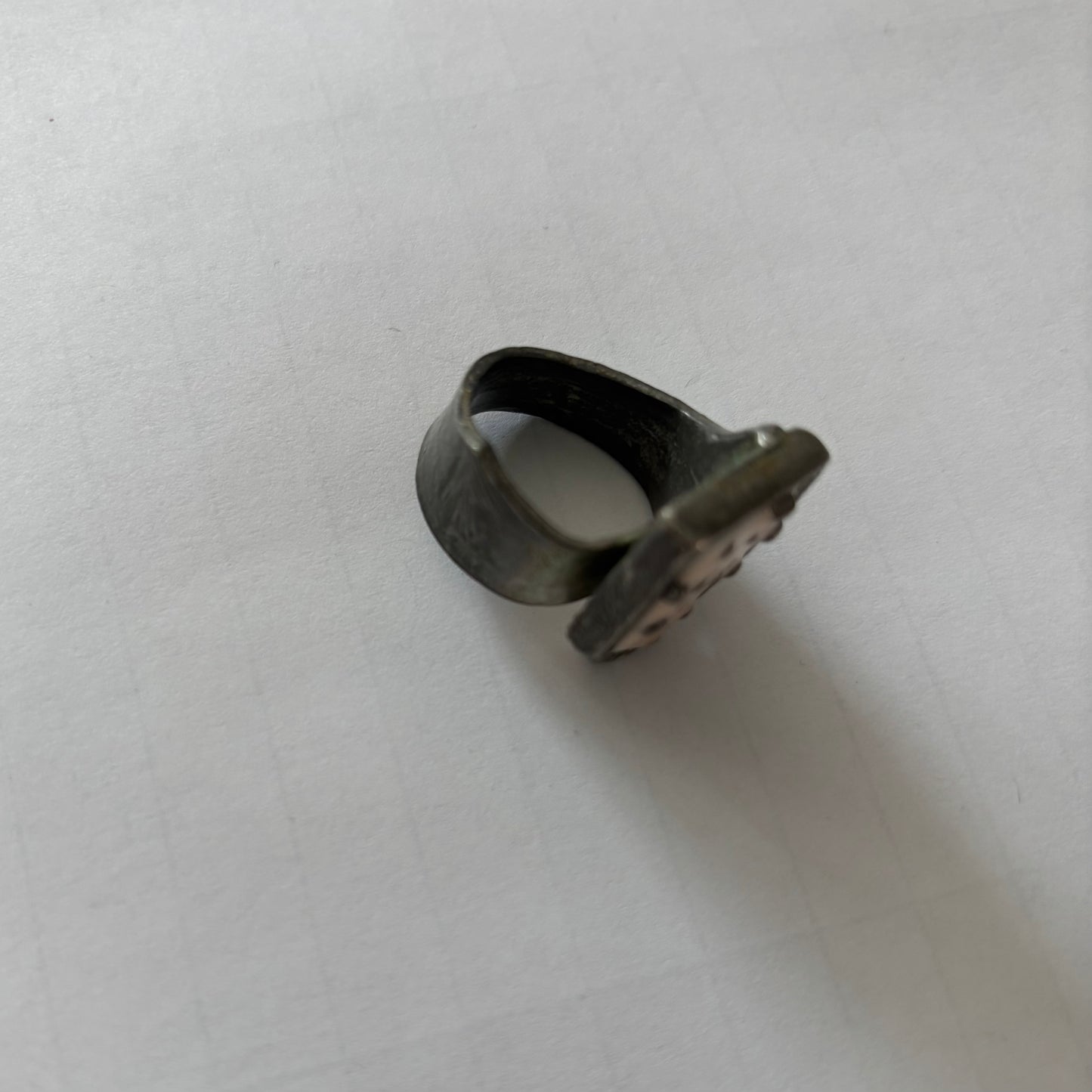 Bague beige picot | MDUB-14