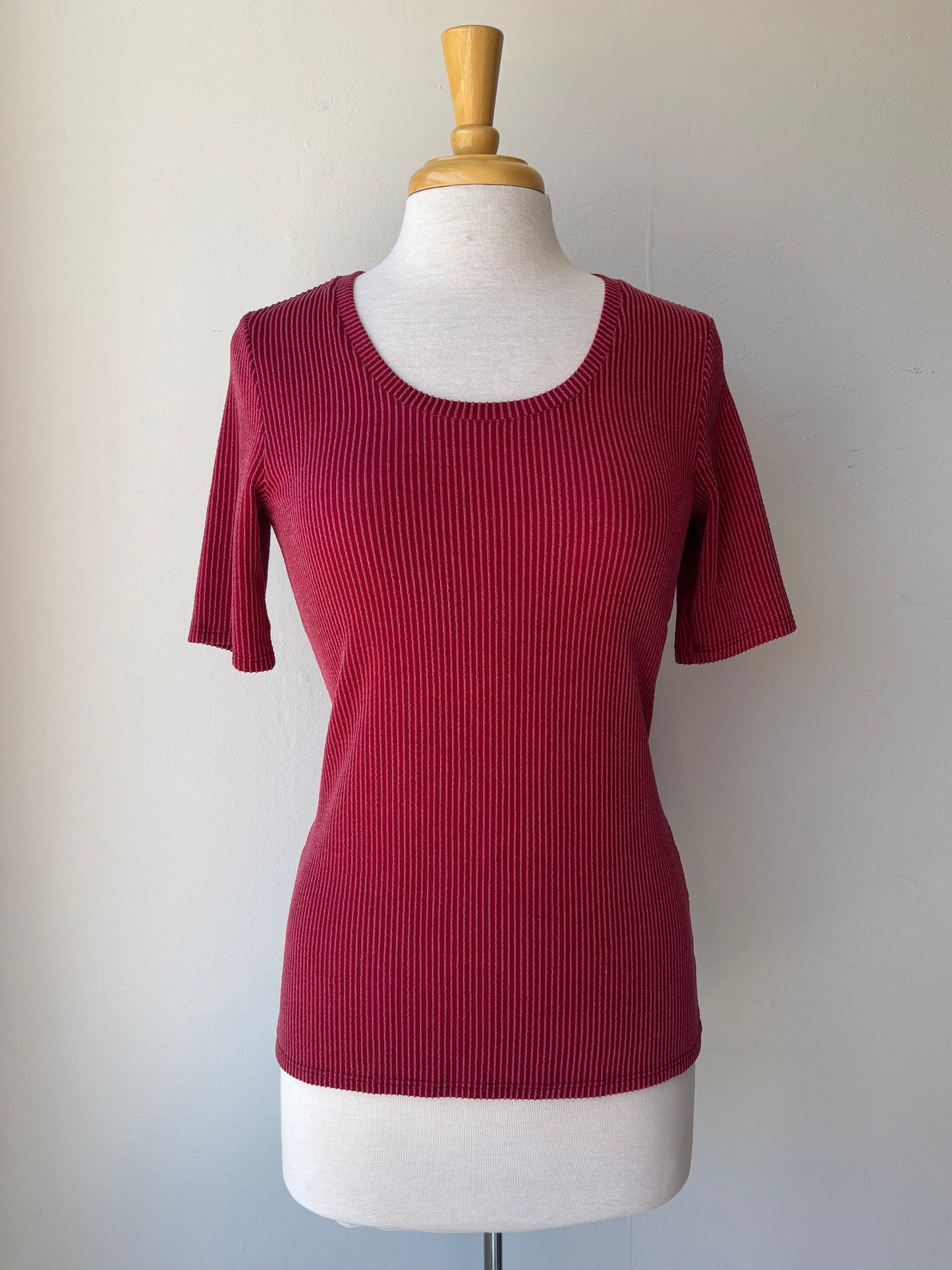 Haut manche courte côtelé | Barbara (Pinkmuchacha)