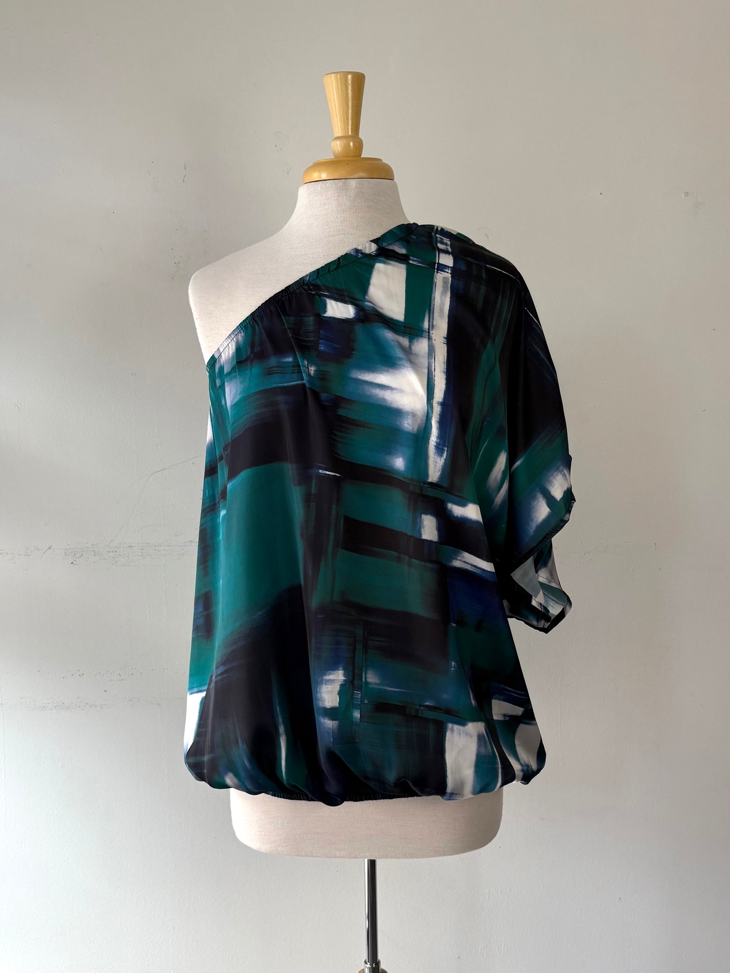 Top teal imprimé | VLAC-111 (O/S)