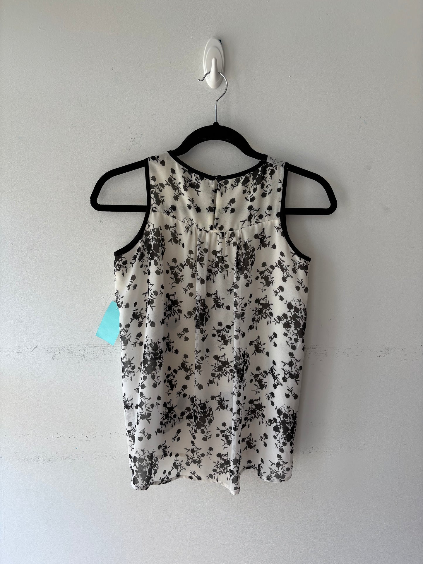 Haut crème/noir fleuri | MNDUH-38 (XS)