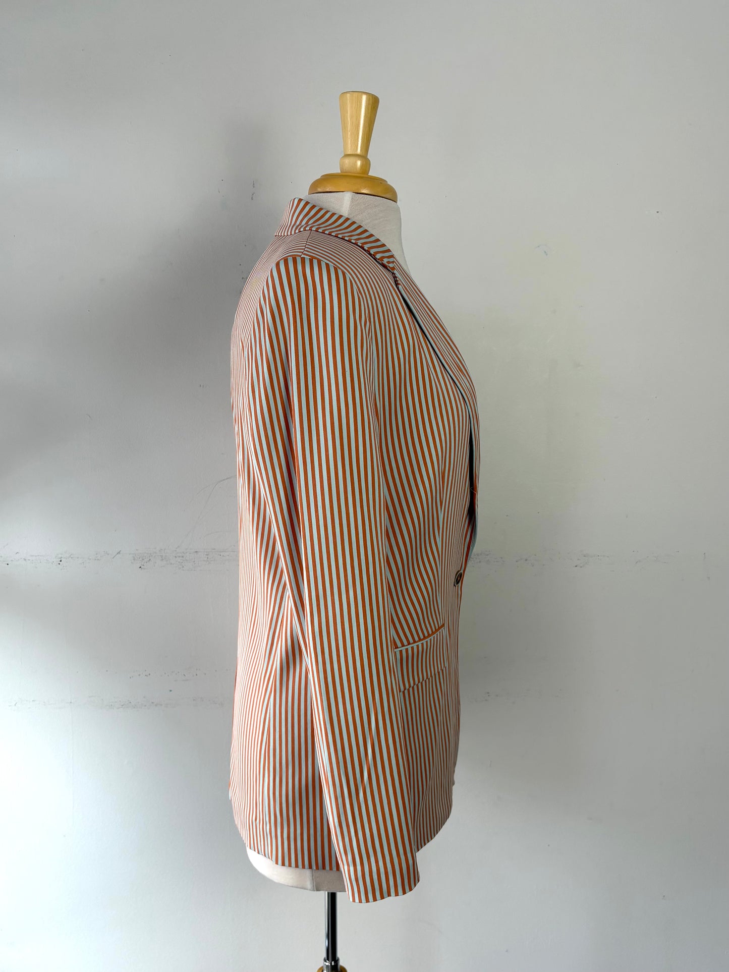 Veston bleu pâle ligné orange | FTHI-23 (38)