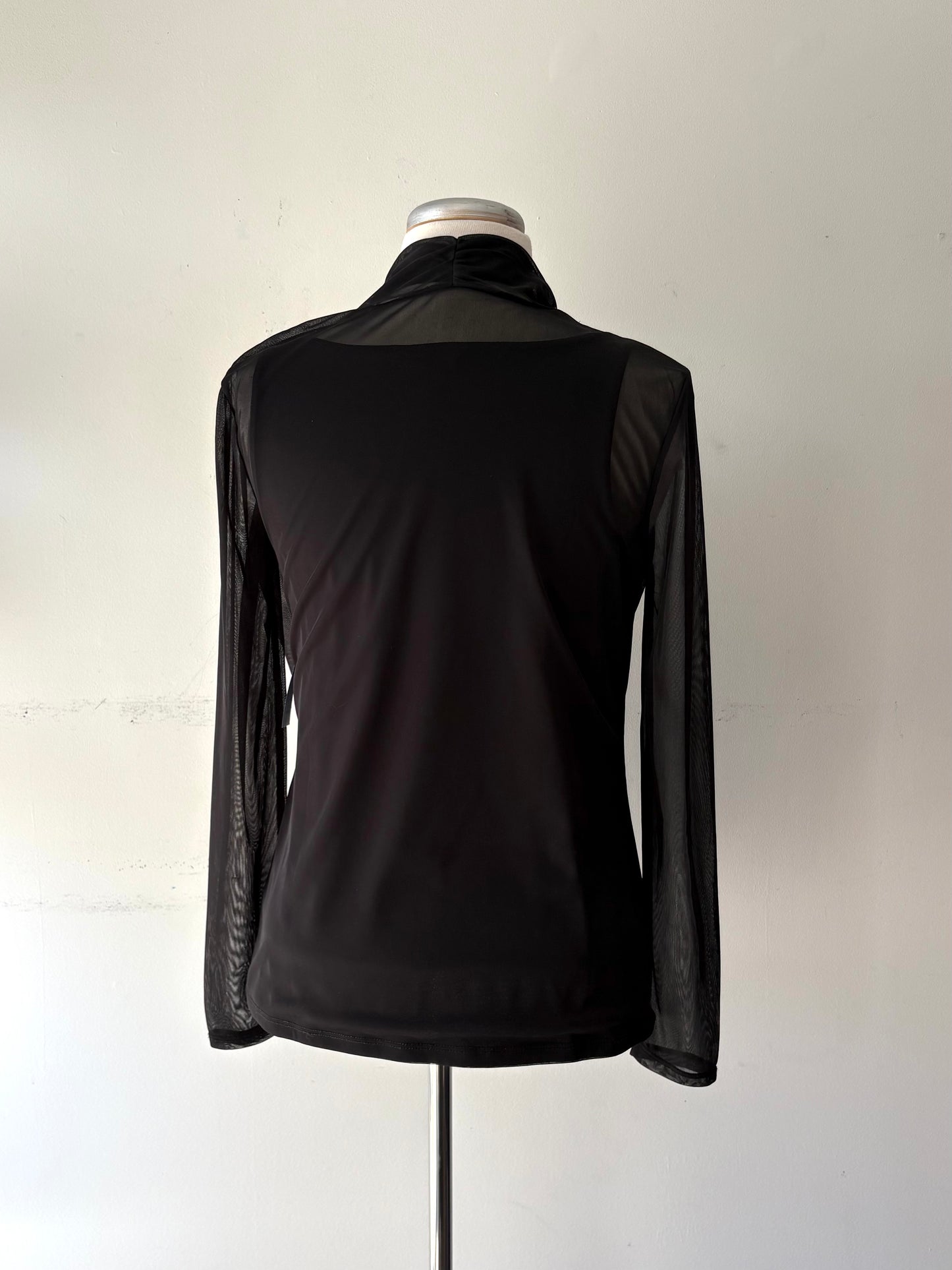 Haut noir camisole et transparence | ADUP-23 (M)