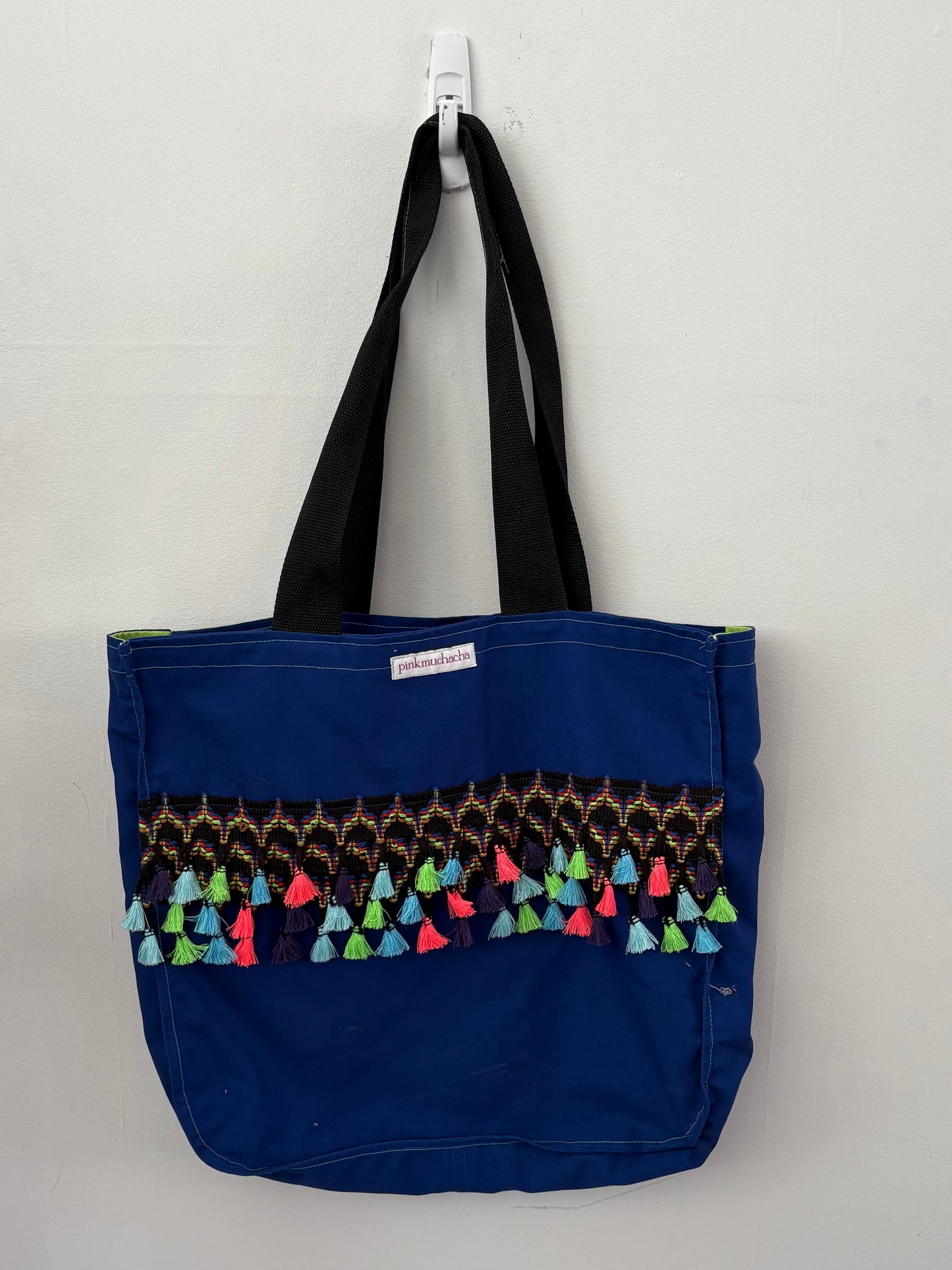 Echantillon sac de plage bleu royal | Pinkmuchacha