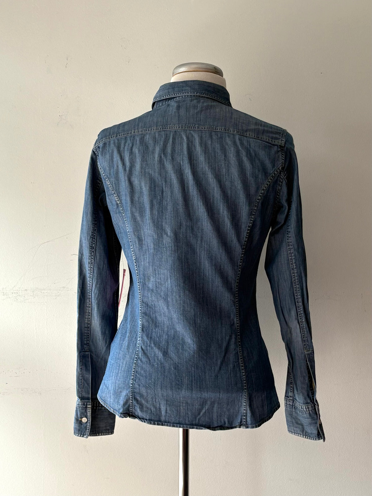Chemise jeans, manche longue | TTRU-02 (38 petit)