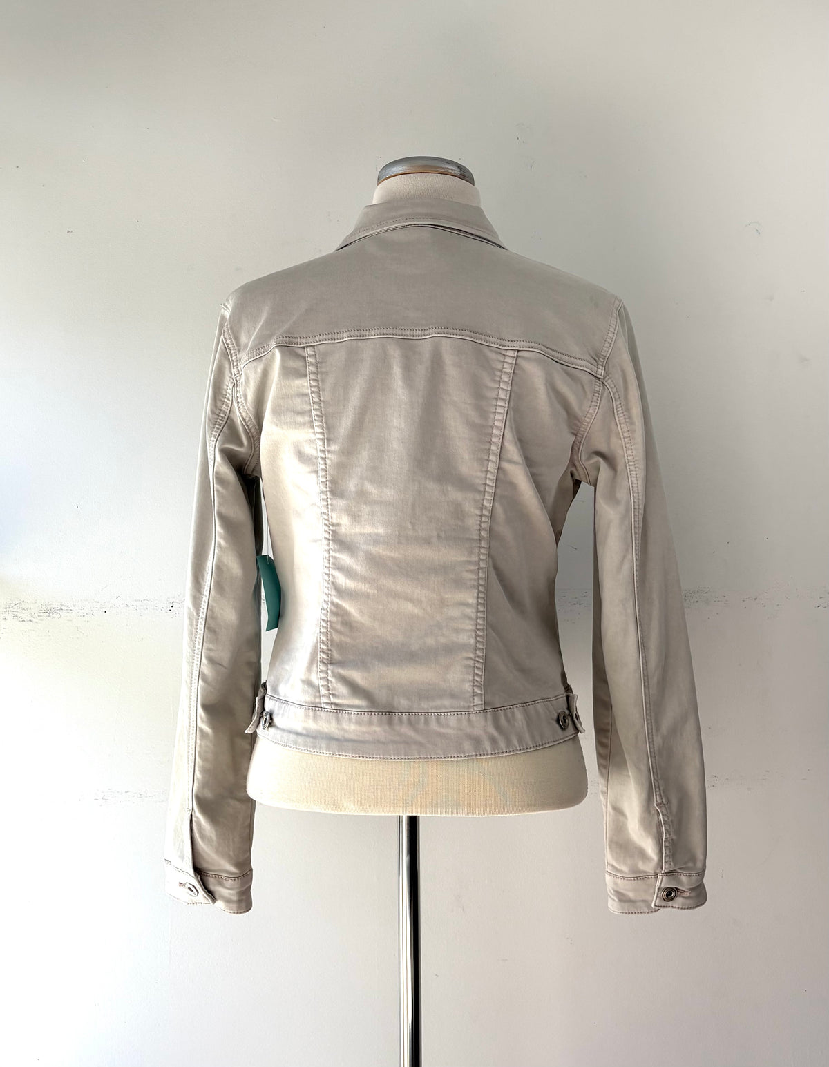 Veste jean beige, manche longue | ELAP-98 (S)