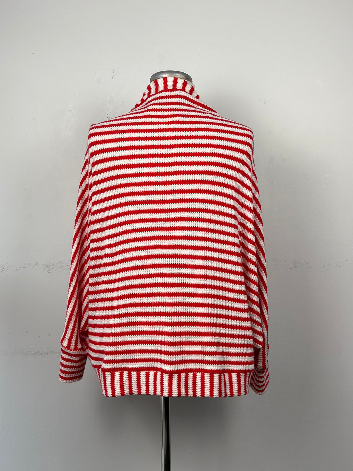 Veste rayée blanche/rouge orangé | SBER-28 (O/S)