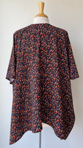 Kimono Fleurs orange et mauve (Pinkmuchacha)
