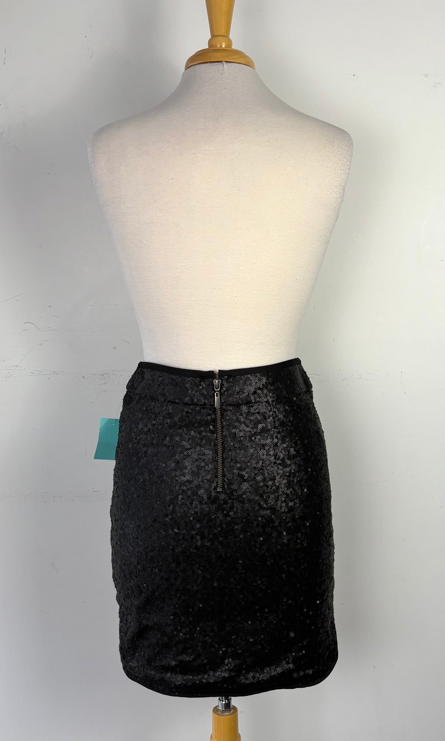 Jupe courte paillette noire | VMAU-11 (S)