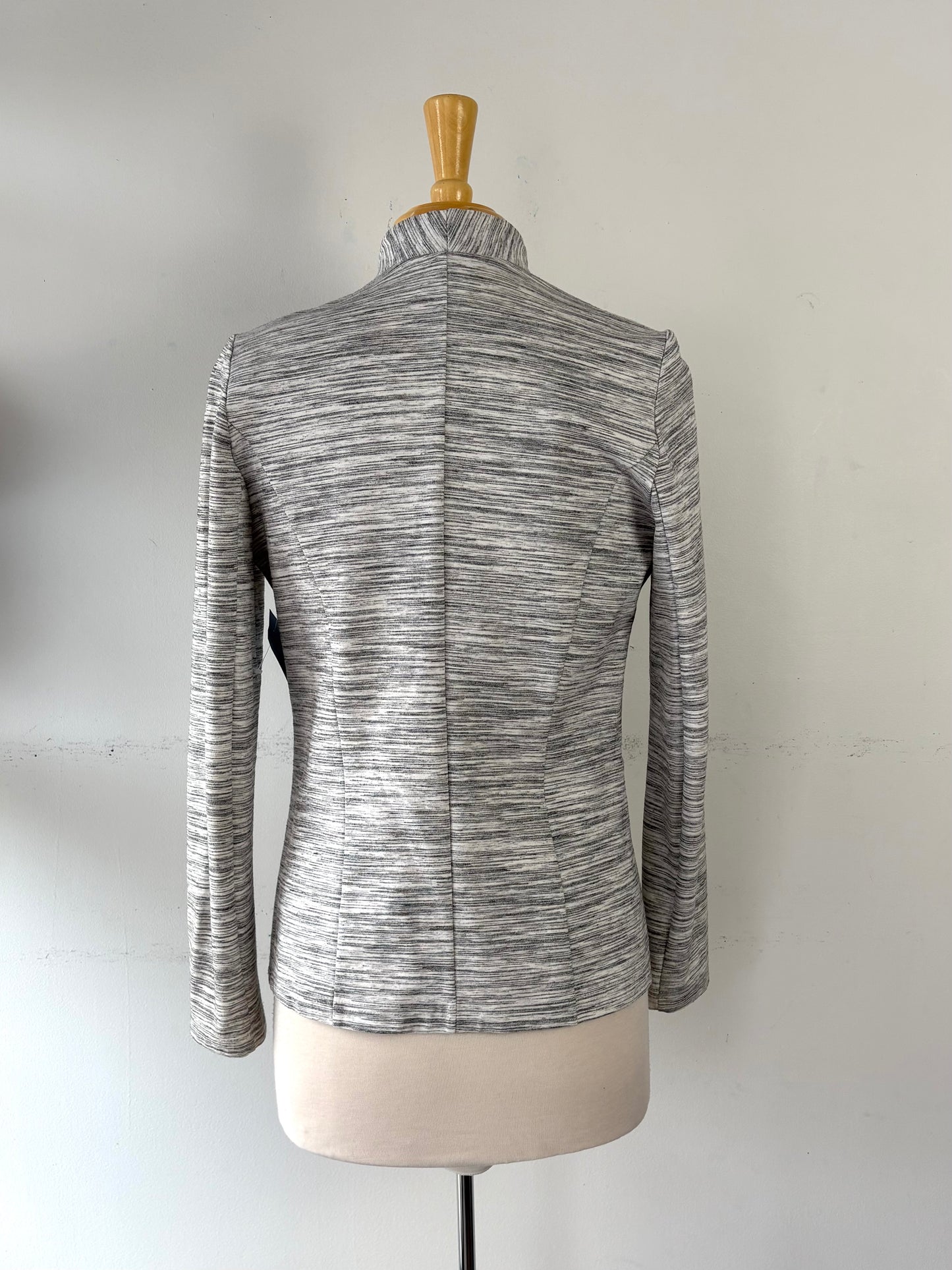 Veste grise, blanche chinée manche longue | YCAN-03 (M)