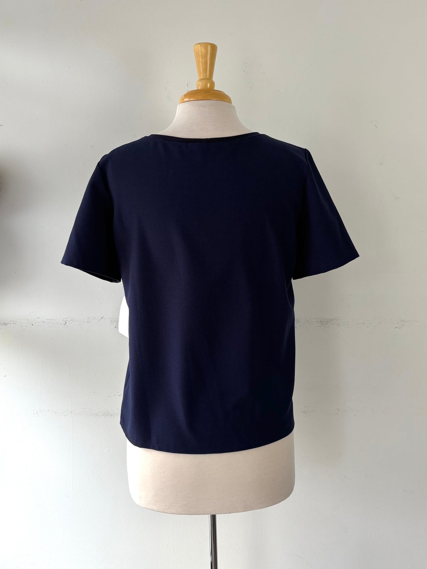 Haut marine manche courte | ABIB-07 (8)