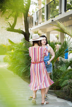 Charger l'image dans la galerie, Kimono Rayé Fluo avec cordon | Lolita (Pinkmuchacha)