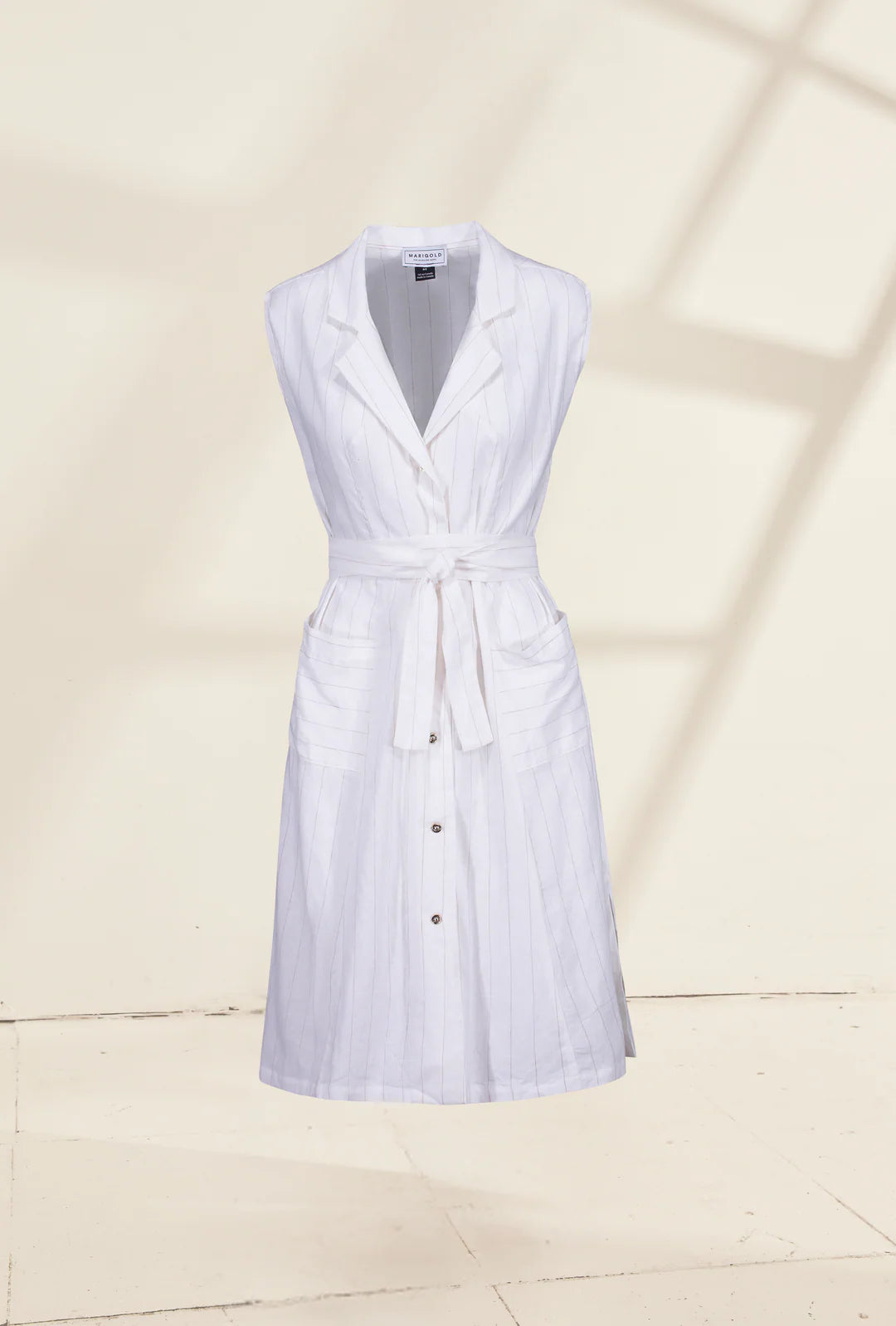 Robe chemise en lin| Sophie |Marigold