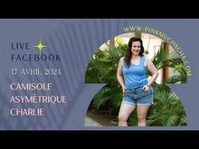 Charger et lire la vidéo dans la visionneuse de la Galerie, Camisole avec encolure asymétrique | Charlie (Pinkmuchacha)