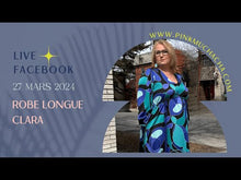 Charger et lire la vidéo dans la visionneuse de la Galerie, Robe longue, encolure "V" et manches longues | Clara (Pinkmuchacha)