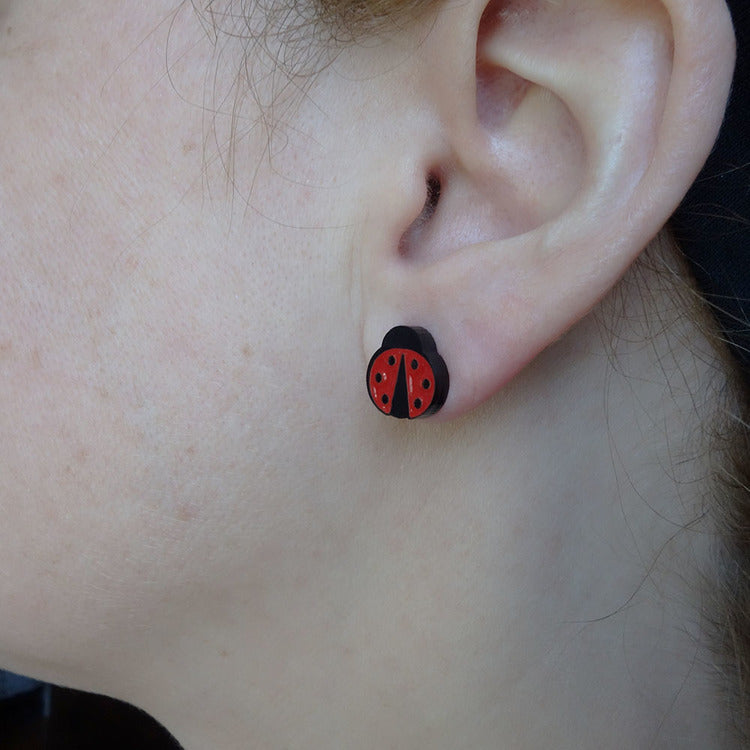 Boucles d'oreilles Coccinelle | Lili0321 | Créationss Lilipop