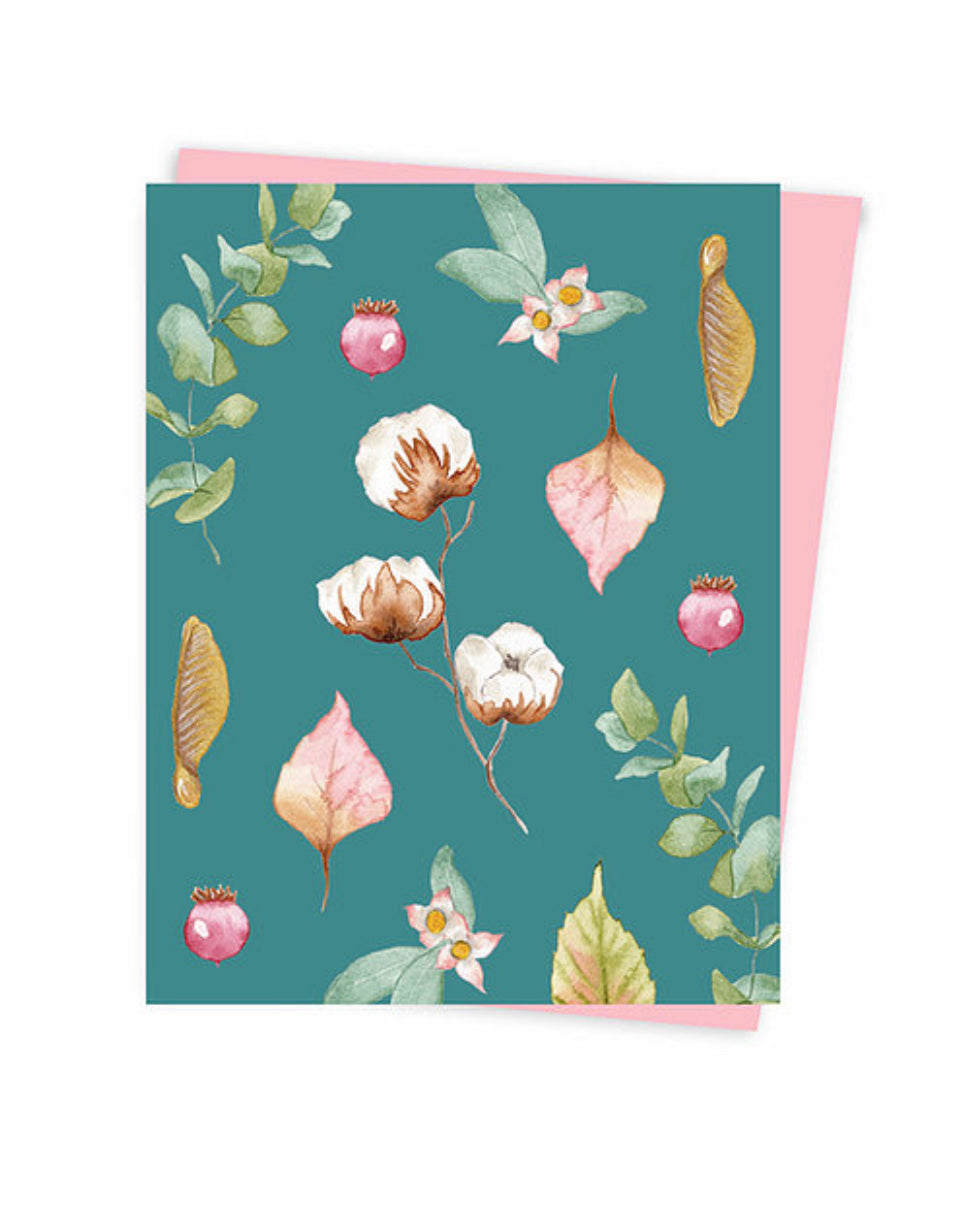 Carte de Souhaits Fleur de Coton