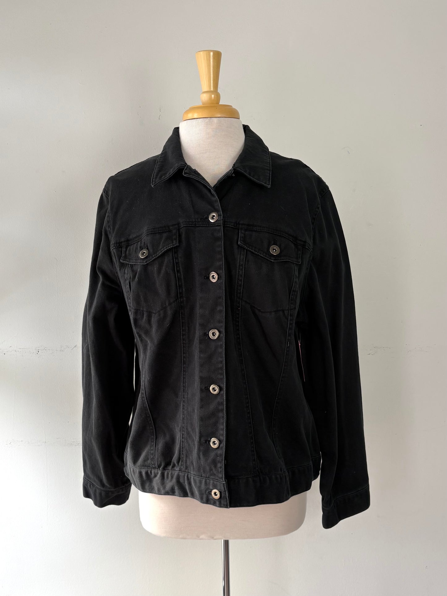 Veste jean noire | PINK-469 (18 ans)