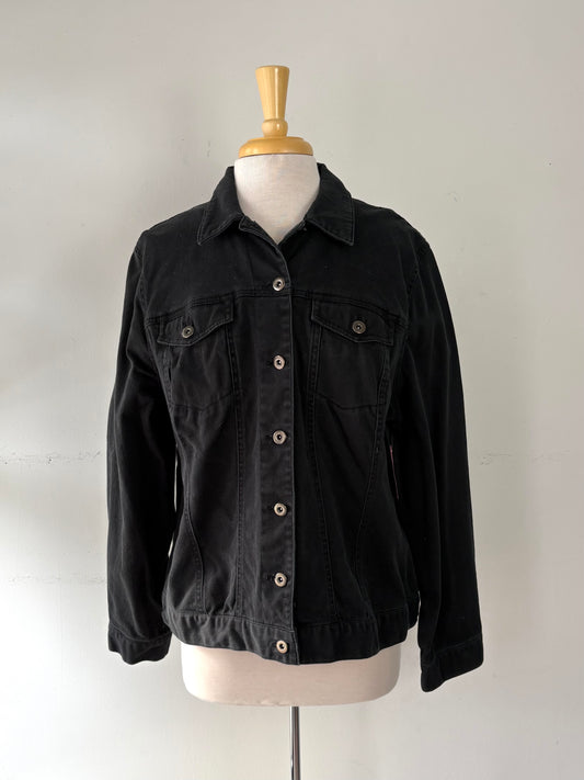 Veste jean noire | PINK-469 (18 ans)