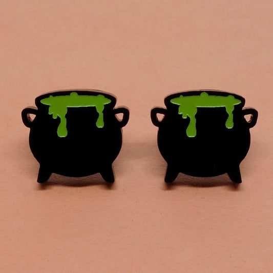 Boucles d'oreilles Chaudron| Lil1077 | Créations Lilipop