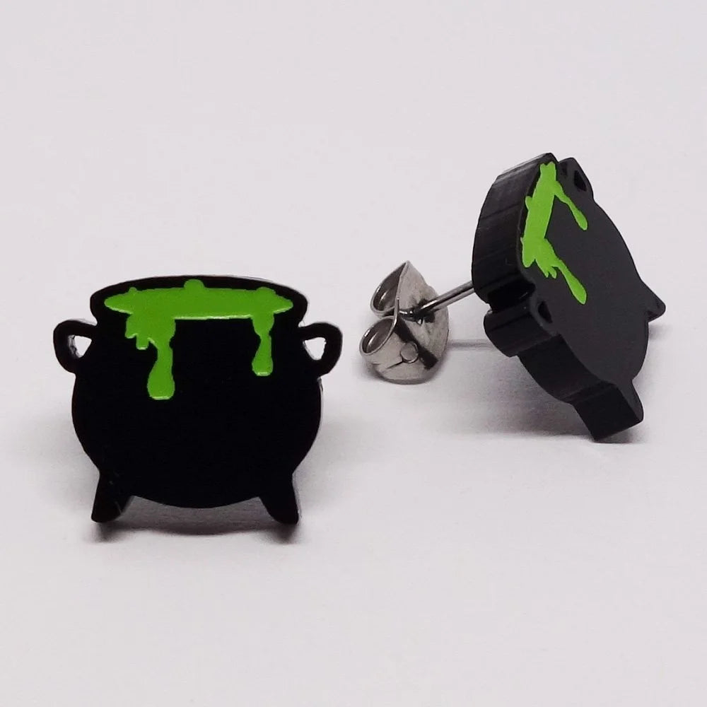 Boucles d'oreilles Chaudron| Lil1077 | Créations Lilipop