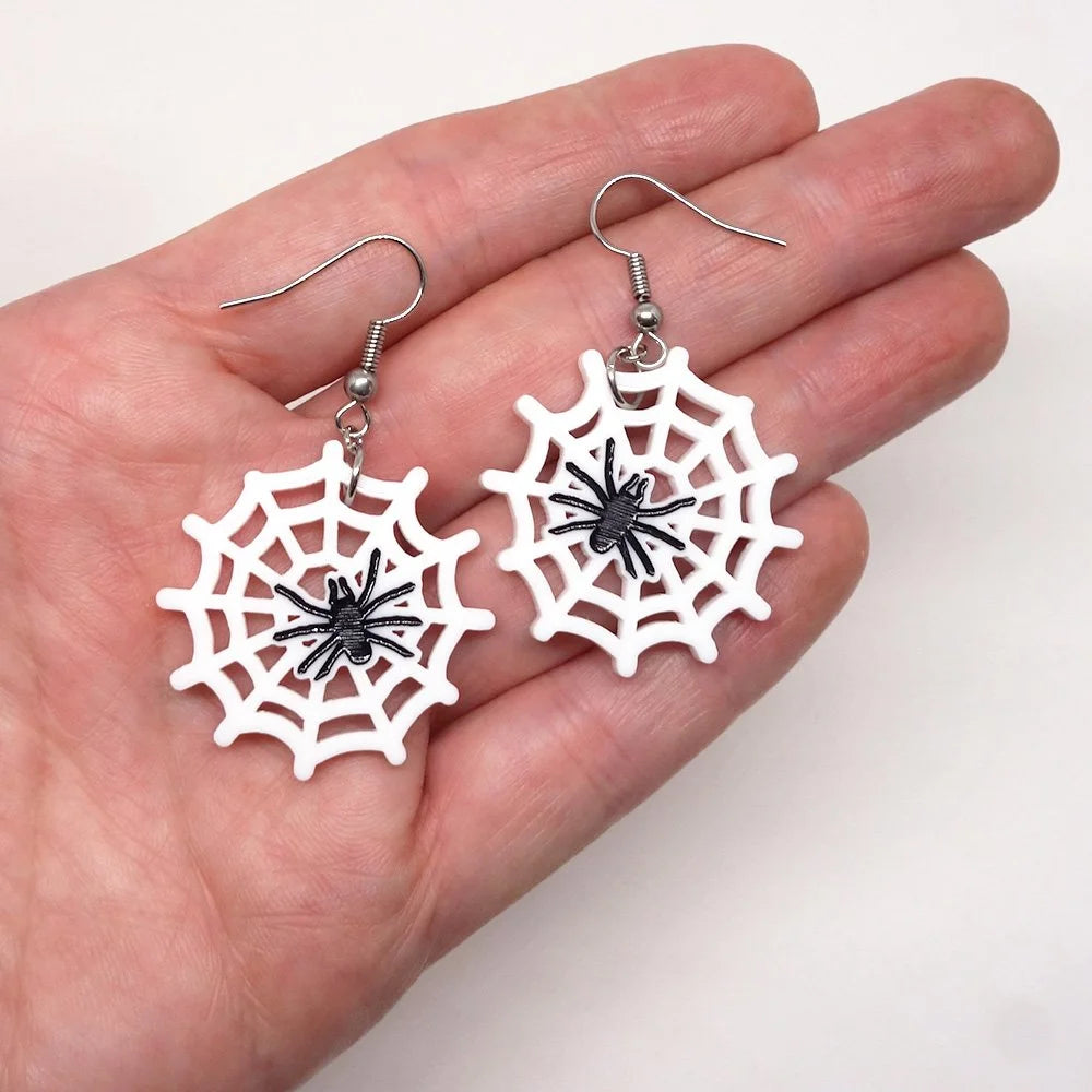Boucle d'oreille pendante Toile araignée | Lili1146 | Créations Lilipop