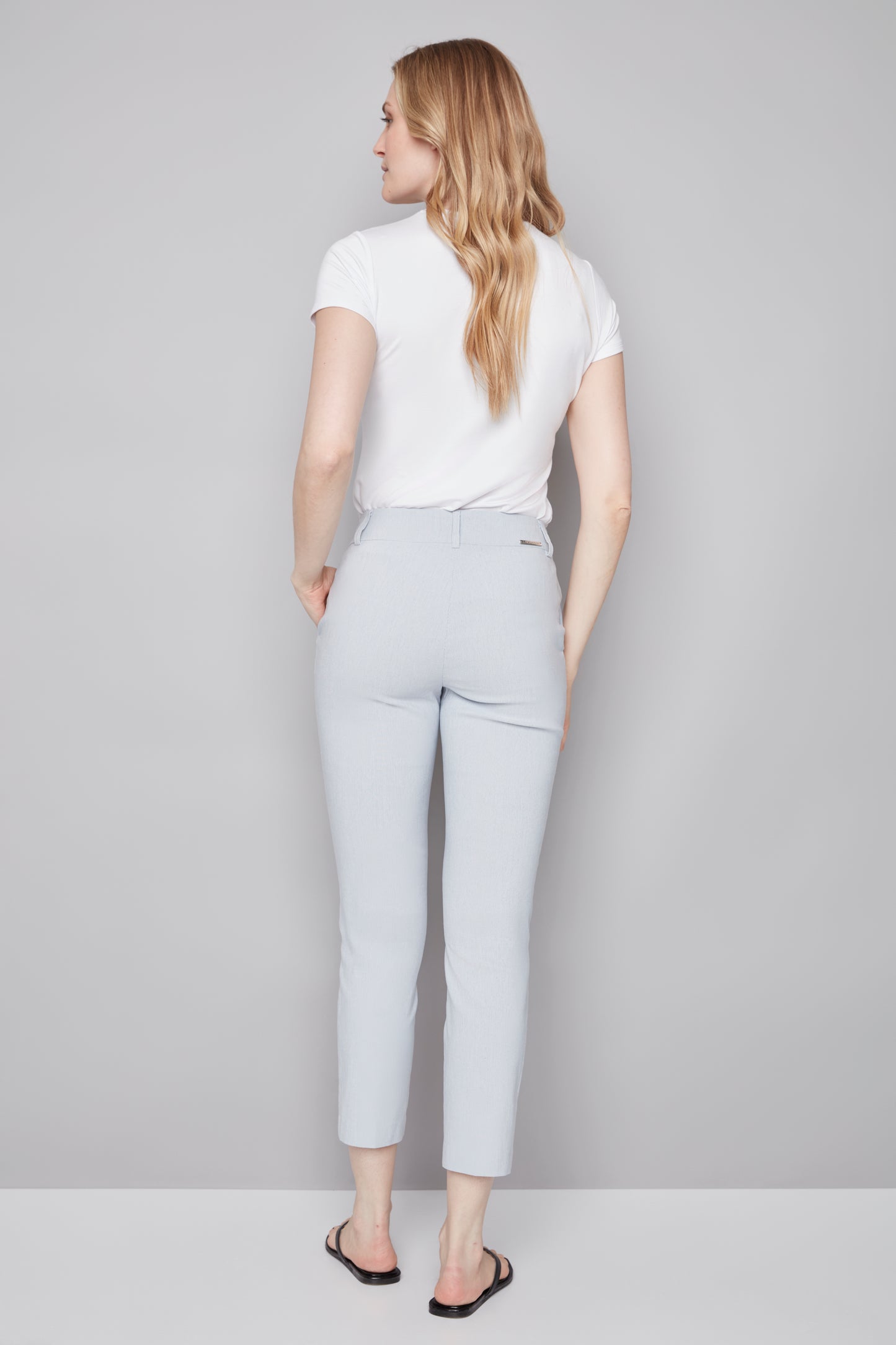 Pantalon étroit fine rayures bleues| 266016B Chloé |I Love Tyler Madison