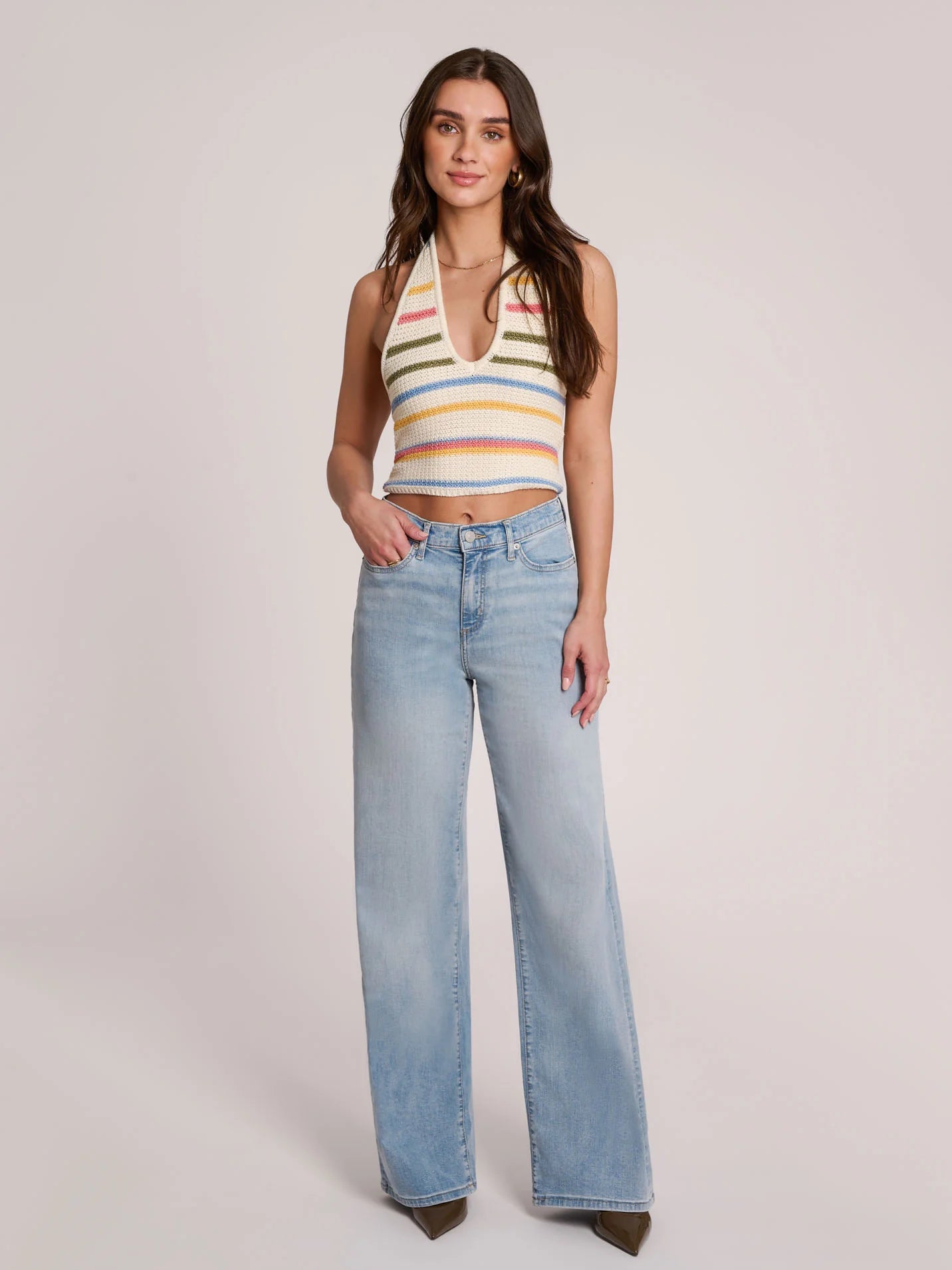 Jeans larges bleu pâle|  2723 Begonia| Yoga Jeans
