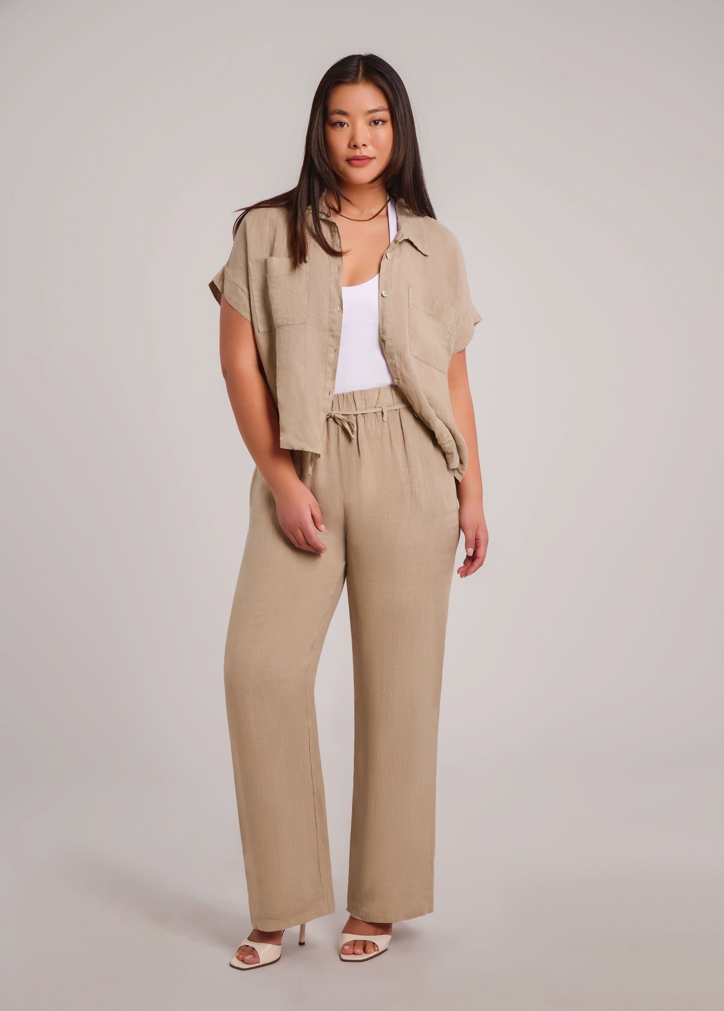 Pantalon long en lin| Nora 2779| Yoga Jeans