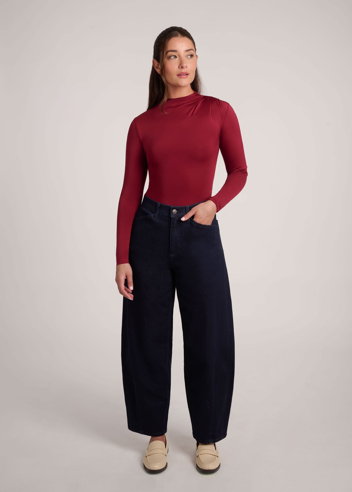 Jeans baril bleu foncé | 2807 Mahina | Yoga Jeans