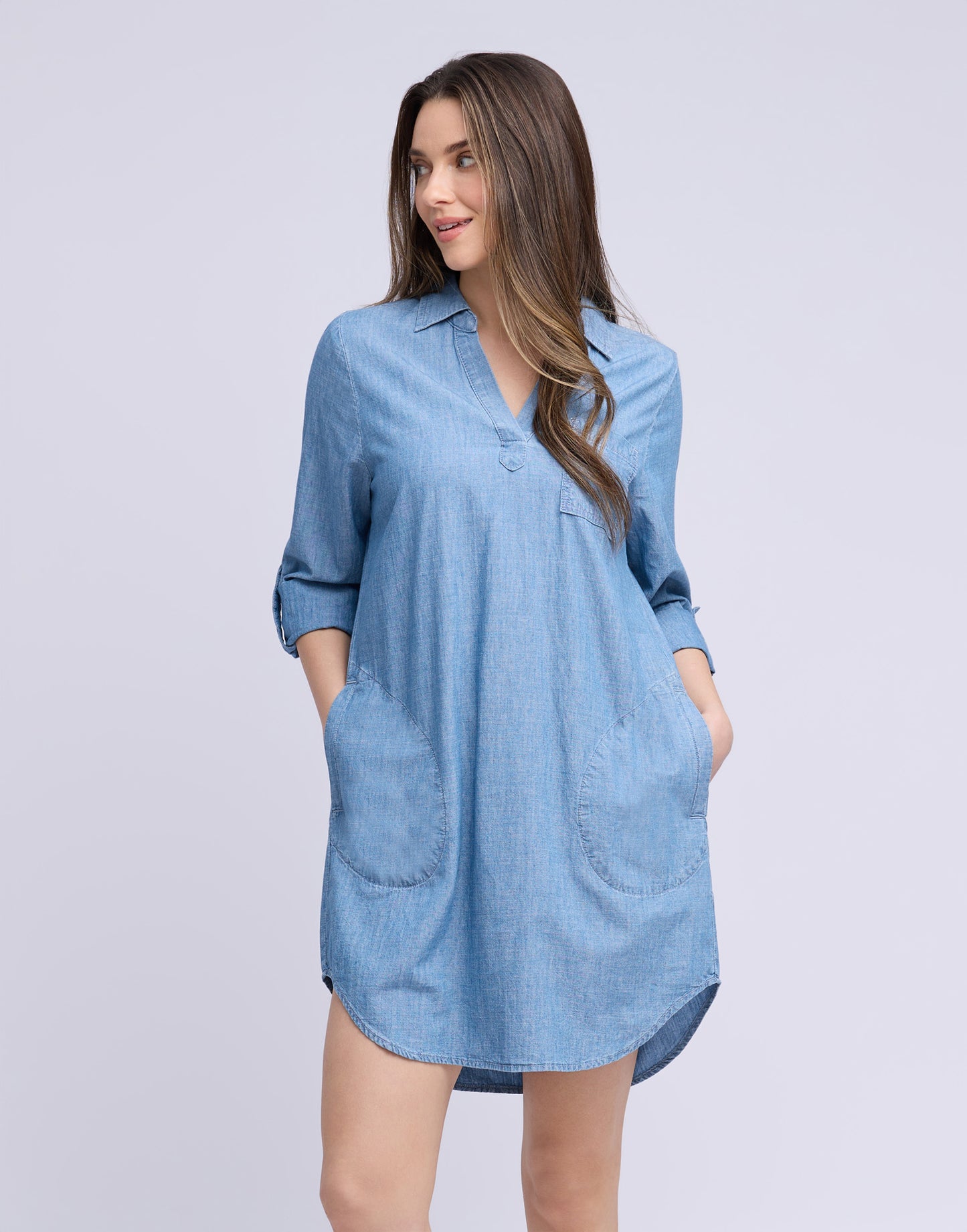 Robe style chemise en coton| 2909 Ava| Yoga Jeans