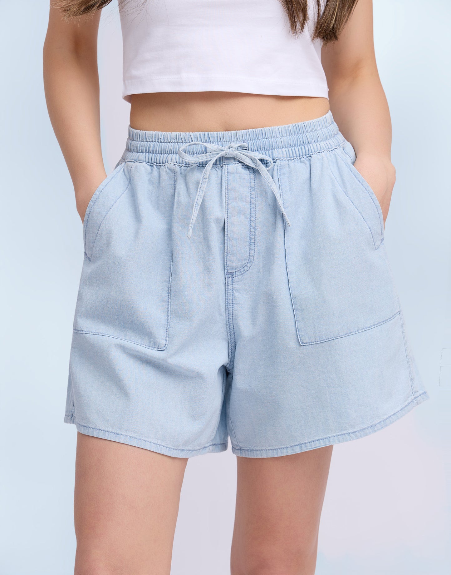 Short en coton pâle| 2910 Lucille| Yoga Jeans