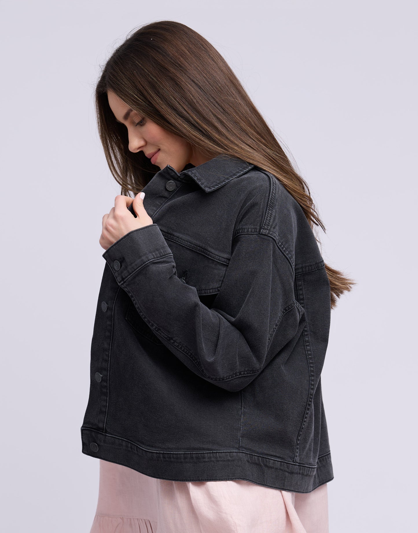 Veste jeans noir|2917 Summer| Yoga Jeans
