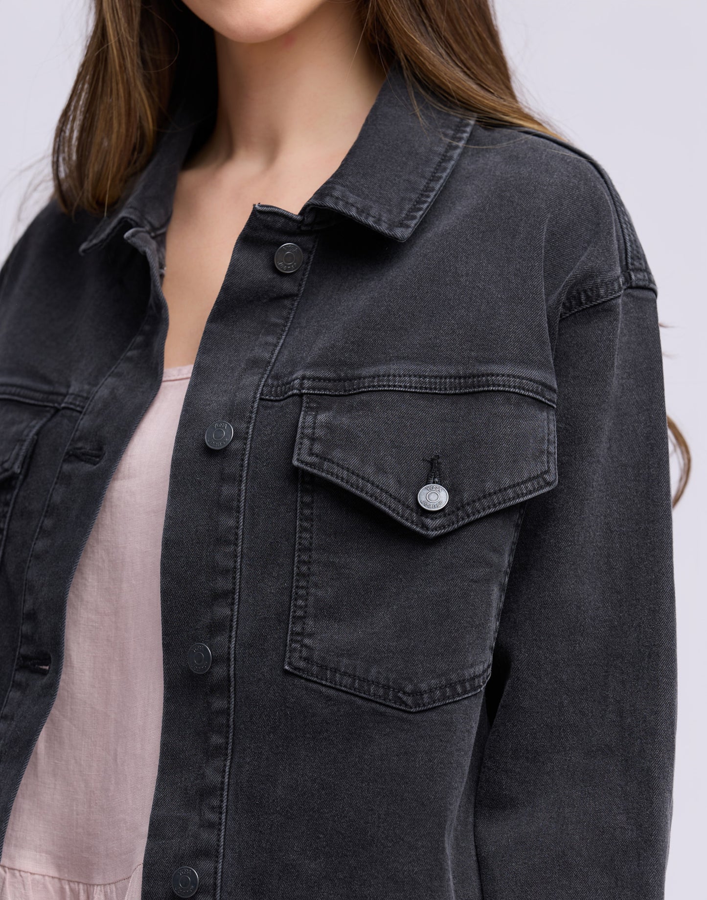 Veste jeans noir|2917 Summer| Yoga Jeans