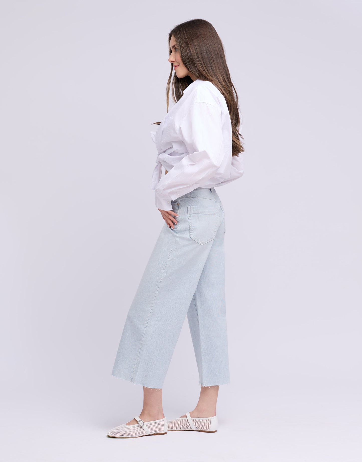 Jeans 7/8 évasé pâle | 2924 Selena | Yoga Jeans