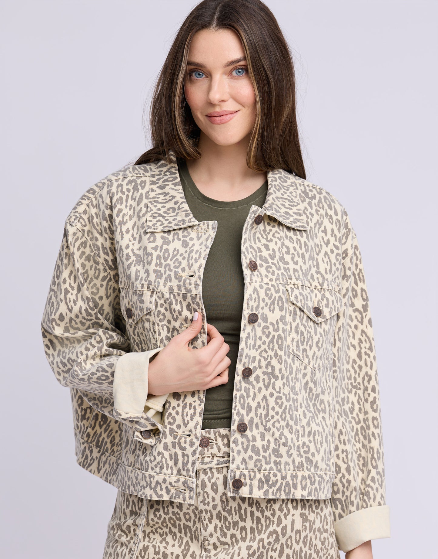 Veste jeans léopard| 2942 Scarlett| Yoga Jeans