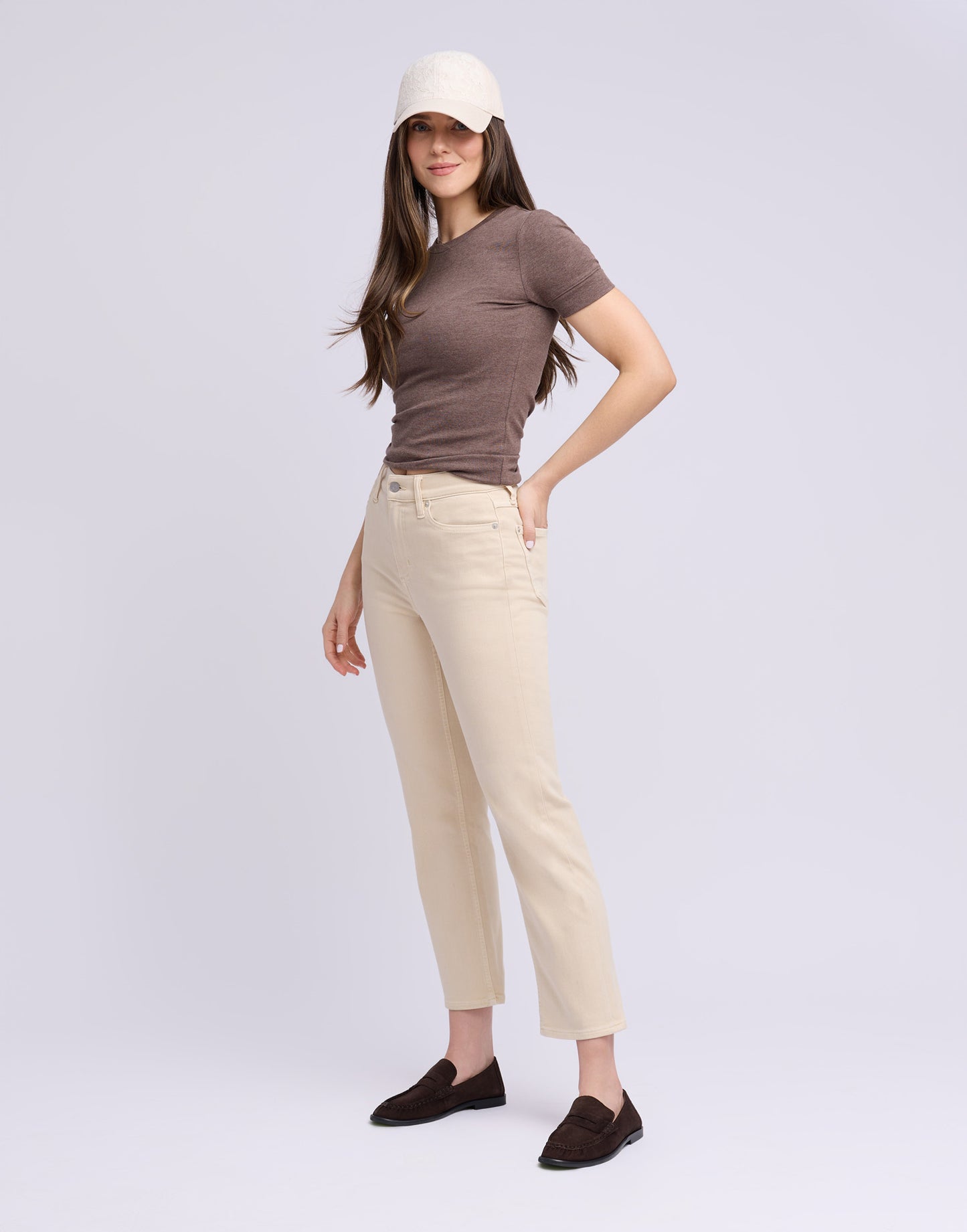 Jeans droit beige | 2943 Abigail | Yoga Jeans