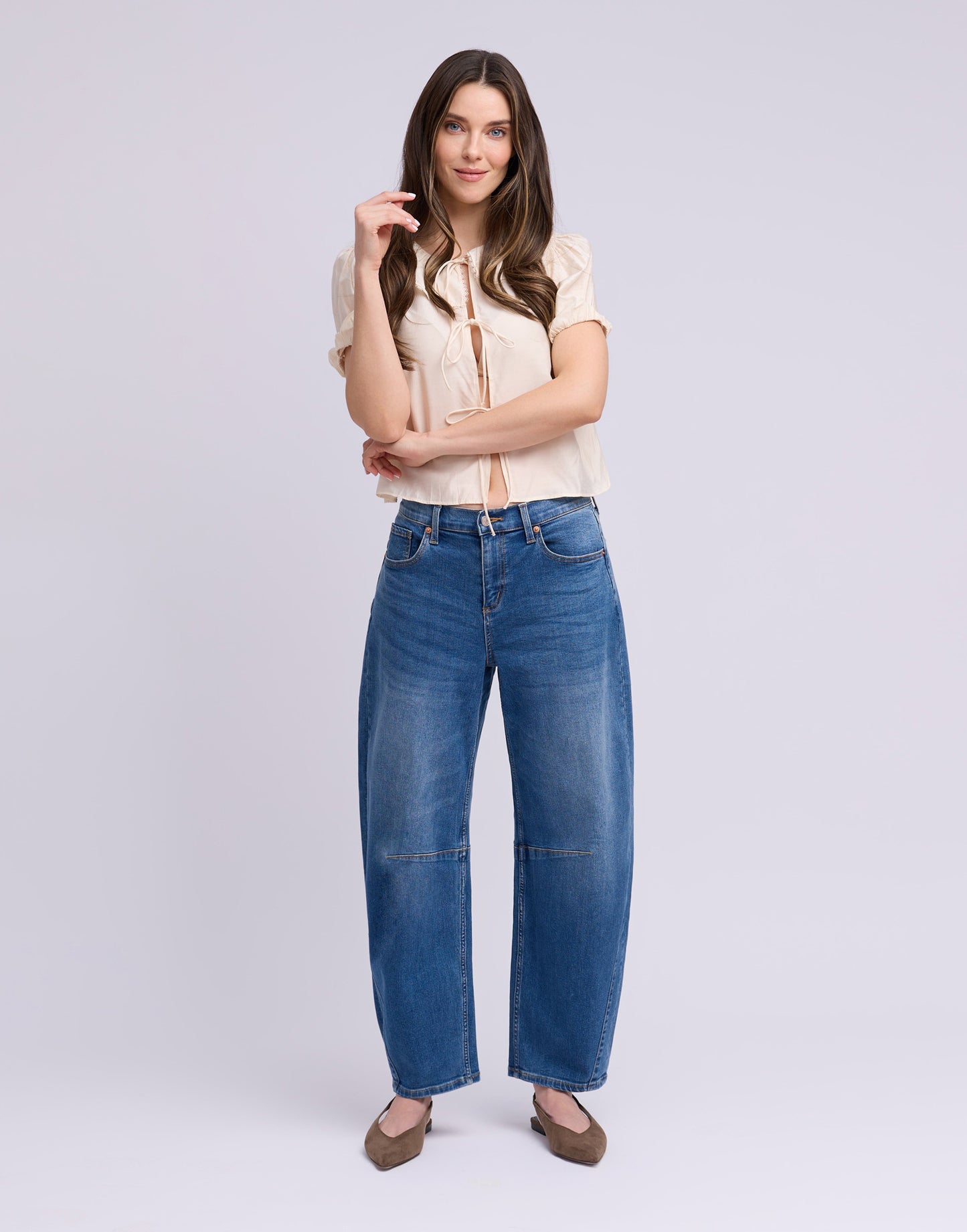 Jeans baril bleu | 2947 Emmanuelle | Yoga Jeans