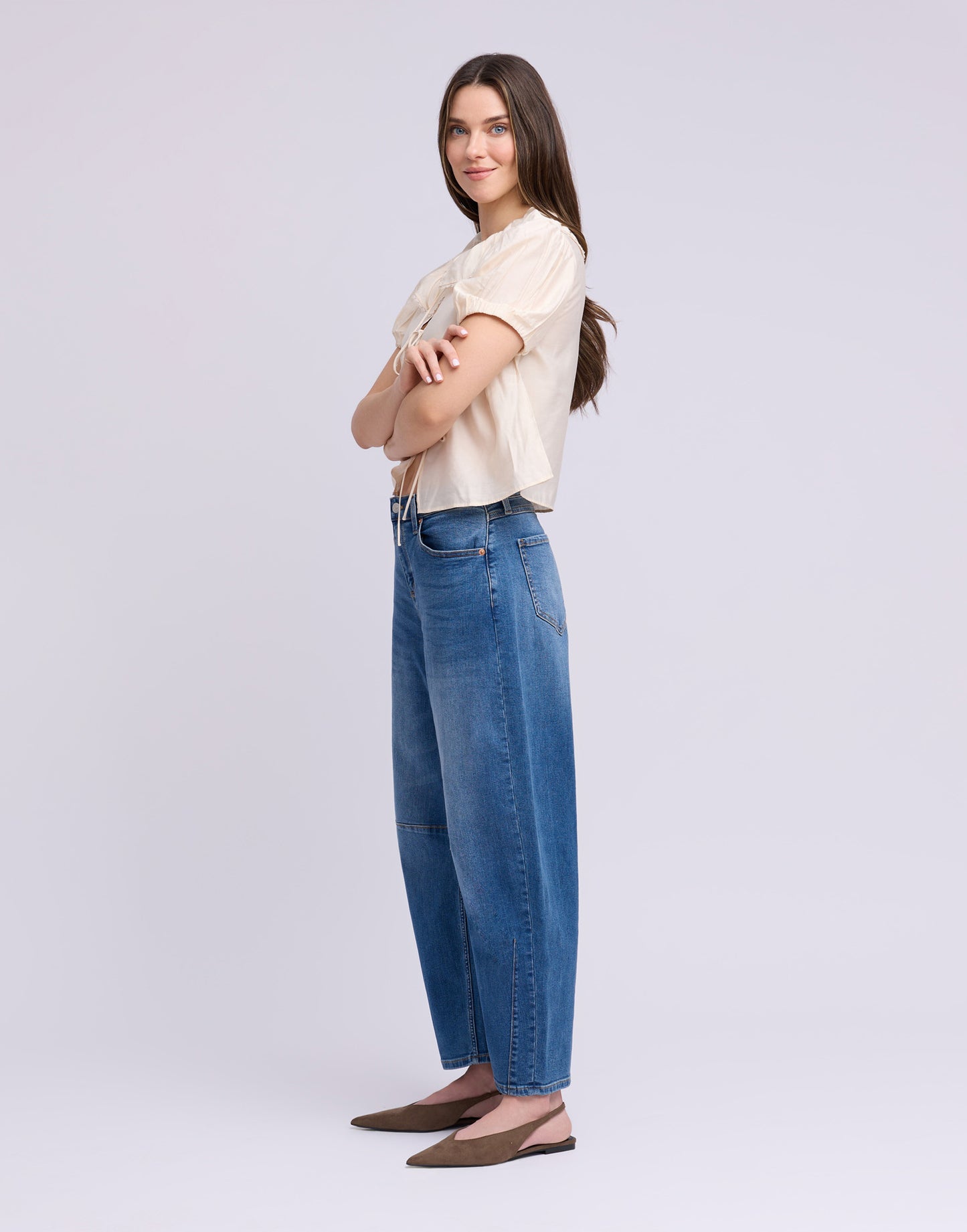 Jeans baril bleu | 2947 Emmanuelle | Yoga Jeans