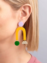 Charger l&#39;image dans la galerie, Boucles d&#39;oreilles collage
