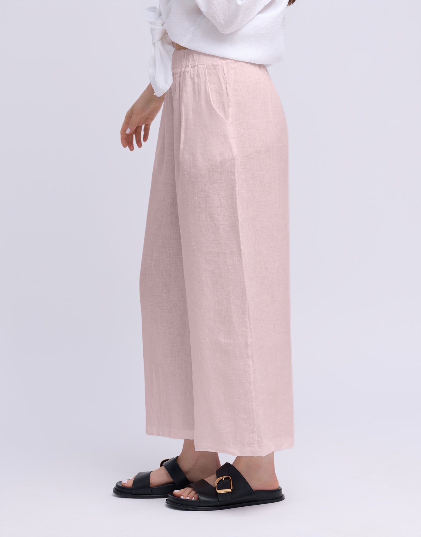 Pantalon large et court en lin | 2957 Sophia | Yoga Jeans