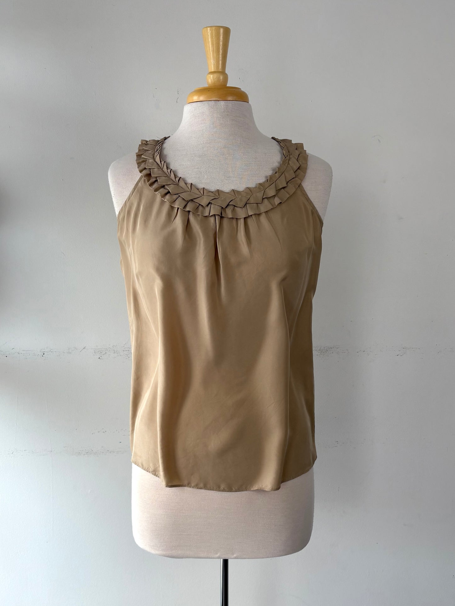 Camisole soie beige | NMIL-23 (S)